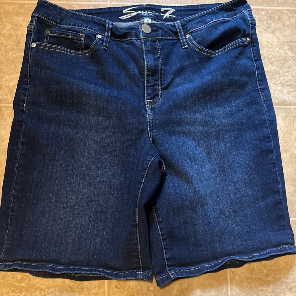 Seven7 Bermuda sunset denim shorts